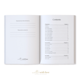 Baby Book with Keepsake Box Peony Pink Linen - Pure Apotheca