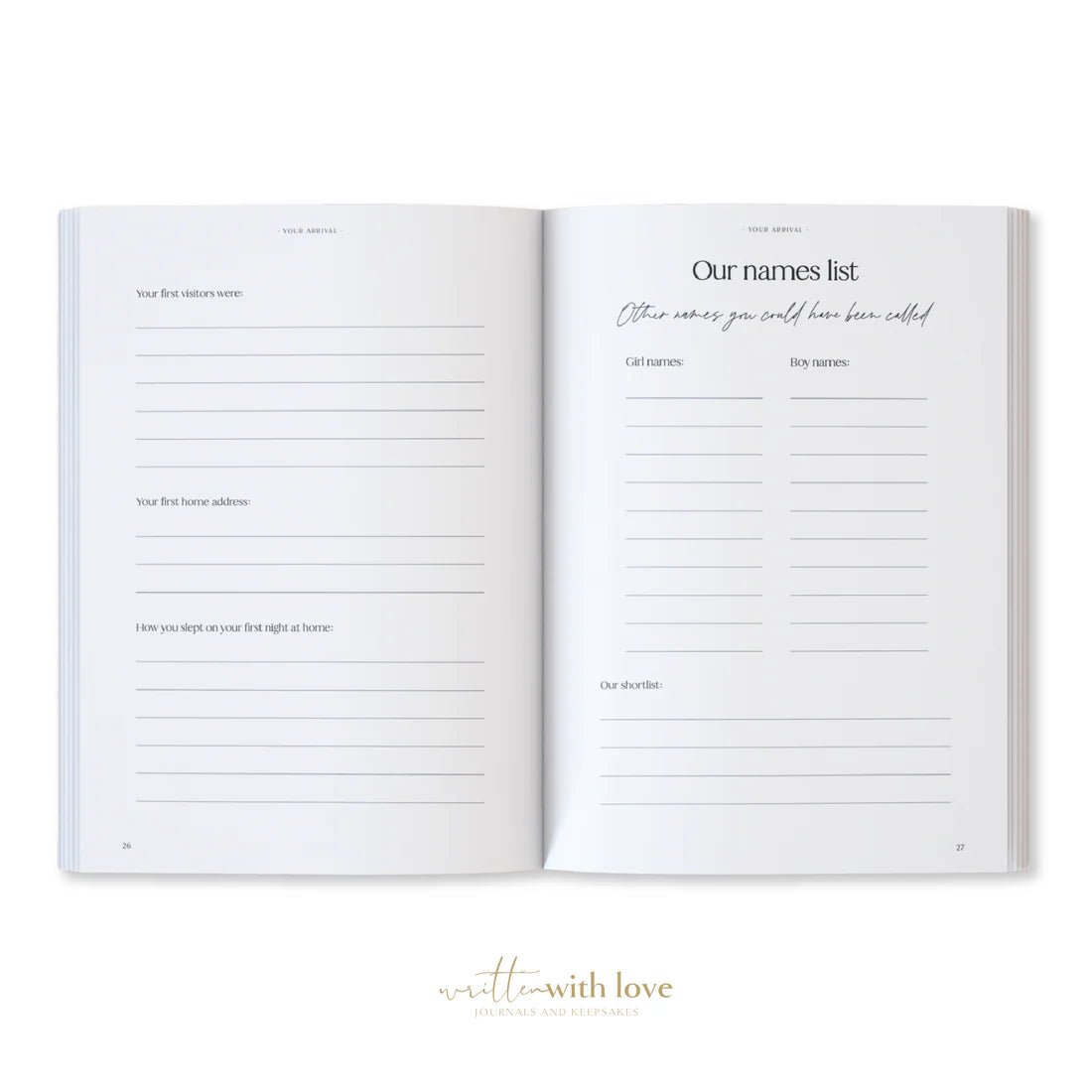 Baby Book with Keepsake Box Peony Pink Linen - Pure Apotheca