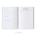 Baby Book with Keepsake Box Peony Pink Linen - Pure Apotheca