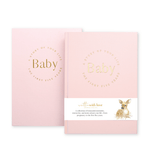 Baby Book with Keepsake Box Peony Pink Linen - Pure Apotheca