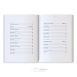 Baby Book with Keepsake Box Peony Pink Linen - Pure Apotheca