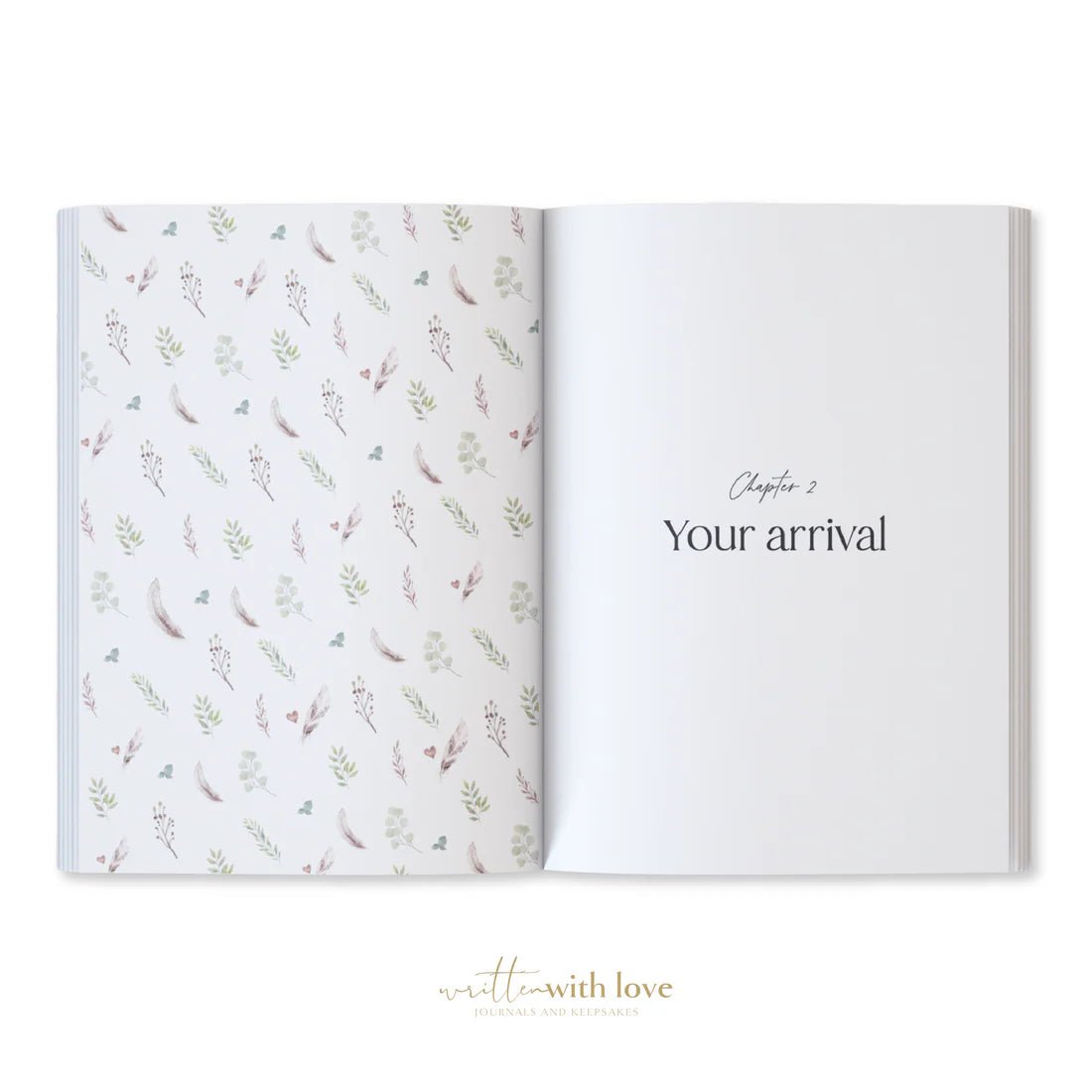 Baby Book with Keepsake Box Peony Pink Linen - Pure Apotheca