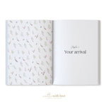 Baby Book with Keepsake Box Peony Pink Linen - Pure Apotheca