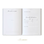 Baby Book with Keepsake Box Peony Pink Linen - Pure Apotheca
