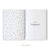 Baby Book with Keepsake Box Peony Pink Linen - Pure Apotheca