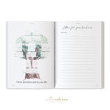 Baby Book with Keepsake Box Peony Pink Linen - Pure Apotheca