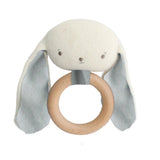 Baby Bunny Teether Rattle Grey - Pure Apotheca