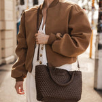 Baby Cruiser Woven Tote Bag Chocolate - Pure Apotheca