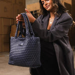 Baby Cruiser Woven Tote Bag Navy - Pure Apotheca