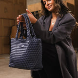 Baby Cruiser Woven Tote Bag Navy - Pure Apotheca