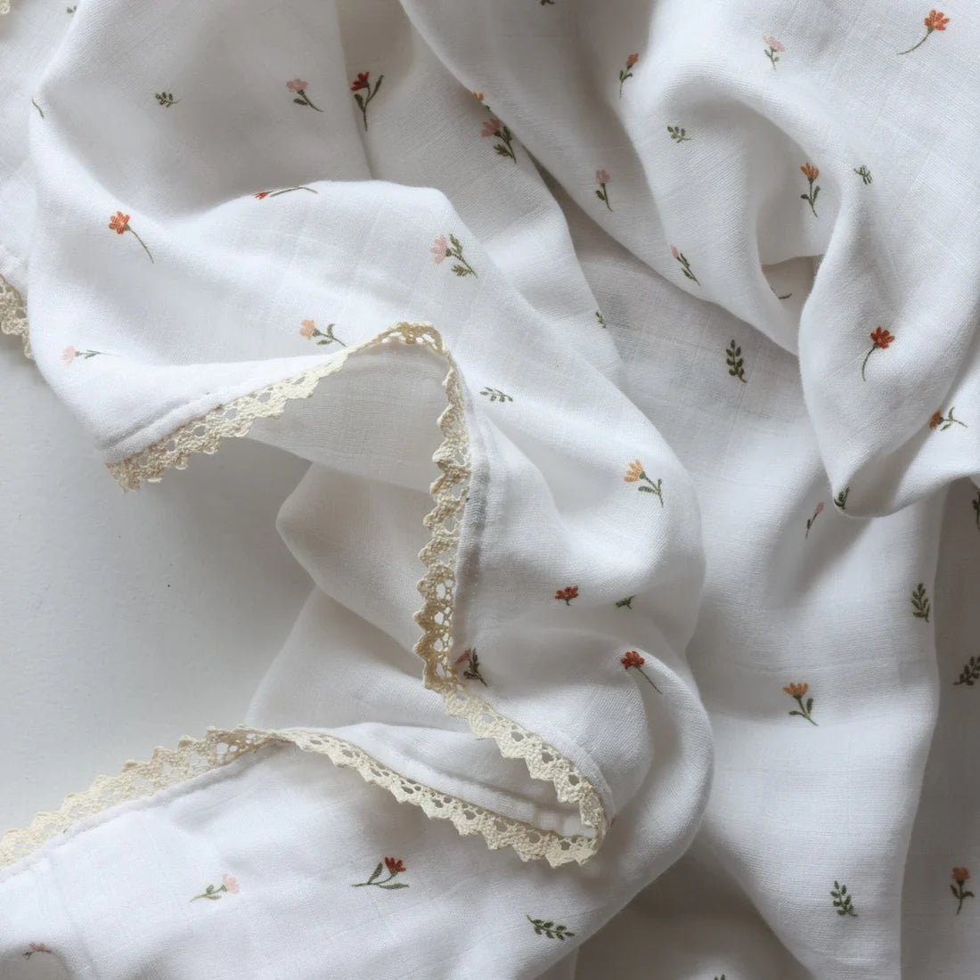 Baby Heirloom Blanket - Mouse Floral - Pure Apotheca