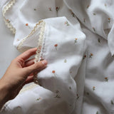 Baby Heirloom Blanket - Mouse Floral - Pure Apotheca