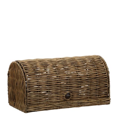 Ballina Willow Bread Bin 42x21cm Nat/Wht - Pure Apotheca