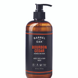 Barrel & Oak Bourbon Cedar Body, Face & Hair All in One Wash 473ml - Pure Apotheca