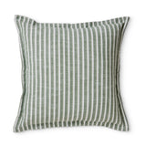 BATHURST GREEN STRIPE CUSHION 50CM - Pure Apotheca