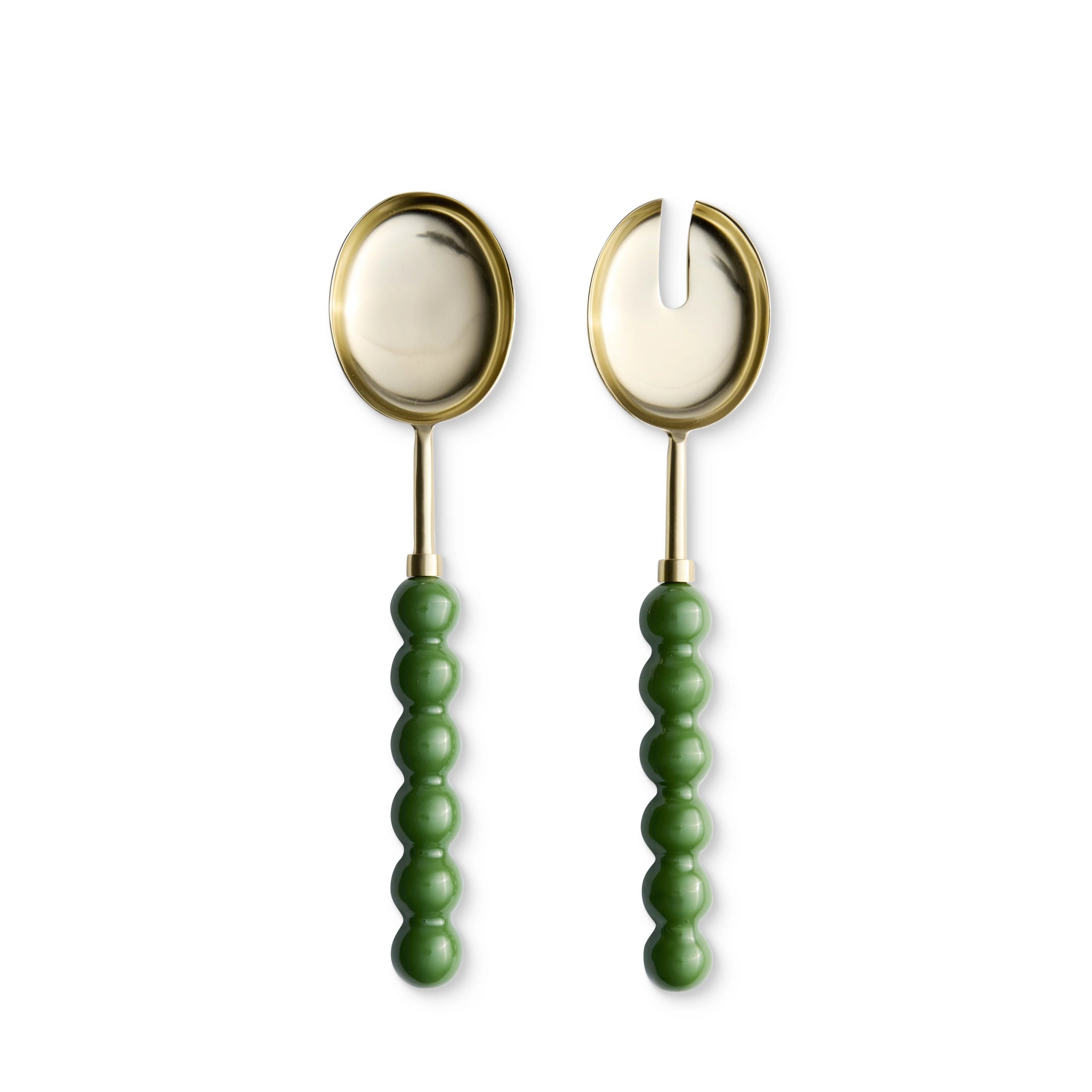 BAUBLE GREEN SALAD SERVER SET 2 - Pure Apotheca