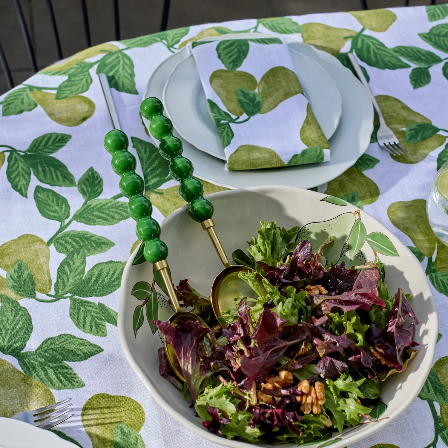 BAUBLE GREEN SALAD SERVER SET 2 - Pure Apotheca