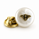 Bee Coin Pearl Brooch - Pure Apotheca
