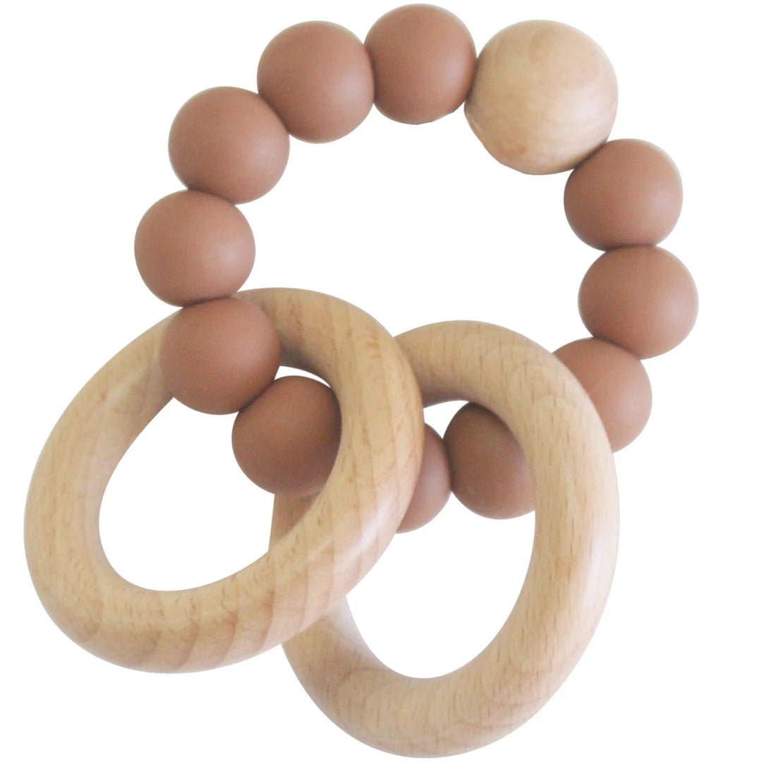 Beechwood Teether Ring Set Cinnamon - Pure Apotheca