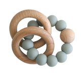 Beechwood Teether Ring Set Sage - Pure Apotheca