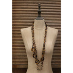 Beige Tortoise Shell Chain Link Necklace - Pure Apotheca