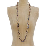Beige Tortoise Shell Chain Link Necklace - Pure Apotheca