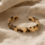 Beige Tortoise Shell Cuff Bangle - Pure Apotheca