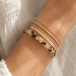 Beige Tortoise Shell Cuff Bangle - Pure Apotheca