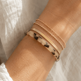 Beige Tortoise Shell Cuff Bangle - Pure Apotheca