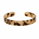 Beige Tortoise Shell Cuff Bangle - Pure Apotheca