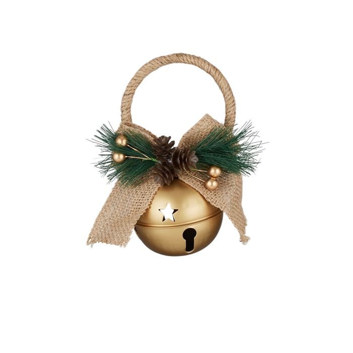 Bell Doorhanger Metal Gold - Pure Apotheca