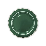 BELLE GREEN/WHITE HANDPAINTED SIDE PLATE - Pure Apotheca
