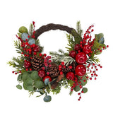 Berry Apple & Pinecone Wreath 61cm - Pure Apotheca