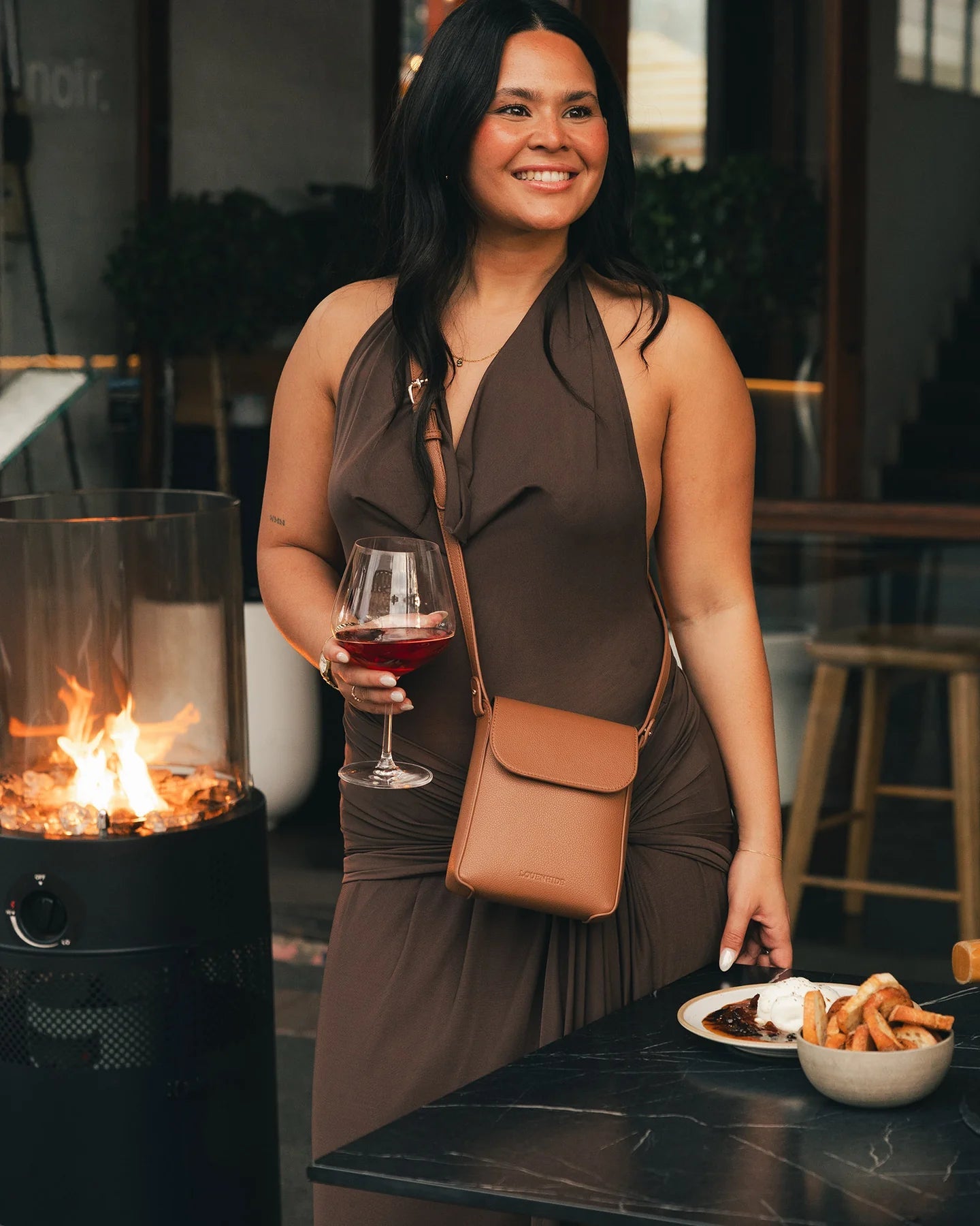 Bessie Crossbody Phone Bag Toffee - Pure Apotheca