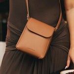 Bessie Crossbody Phone Bag Toffee - Pure Apotheca