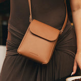 Bessie Crossbody Phone Bag Toffee - Pure Apotheca