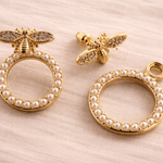 Billie Bee Pearl Gold Circle Earring - Pure Apotheca