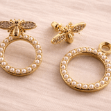 Billie Bee Pearl Gold Circle Earring - Pure Apotheca