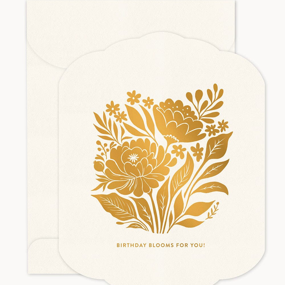 Birthday Blooms for You Scallop Card - Pure Apotheca