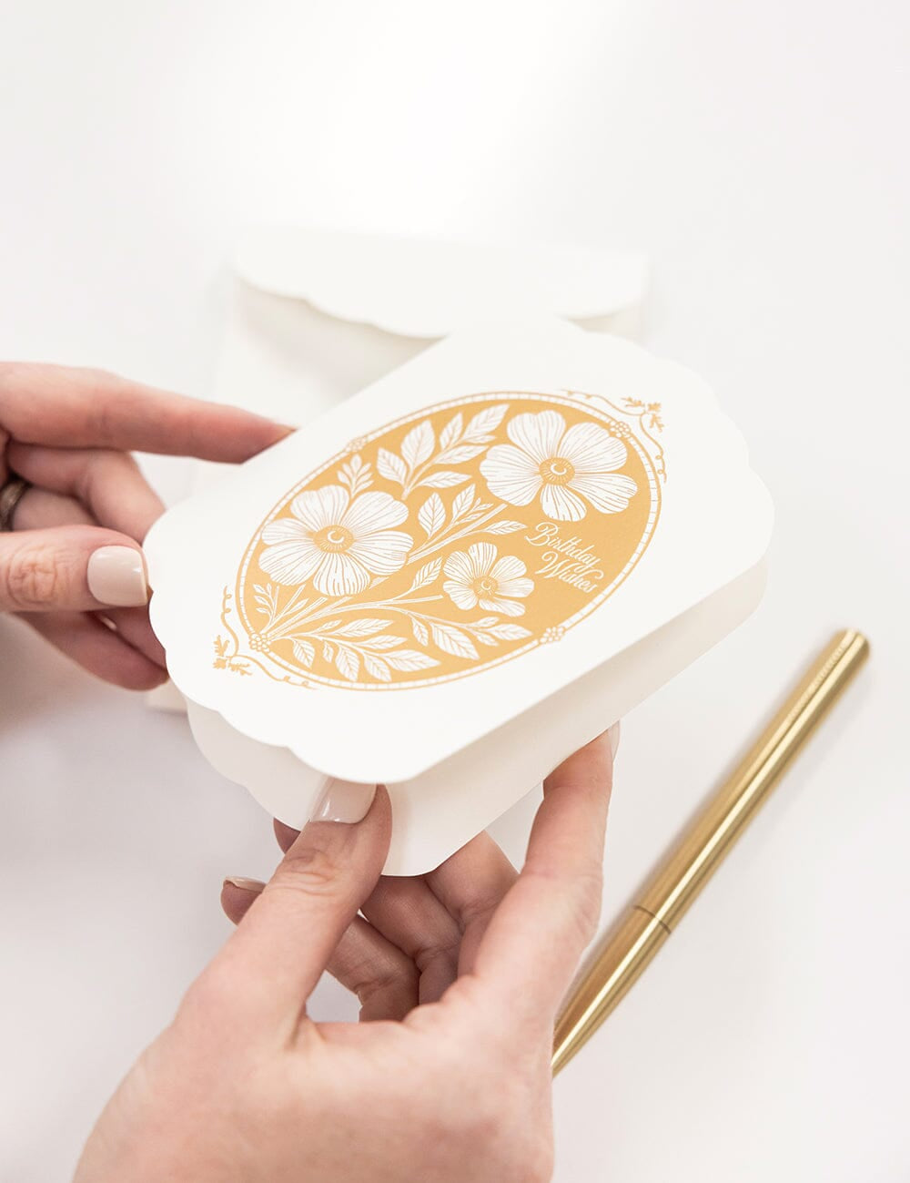 Birthday Wishes Scallop Card - Pure Apotheca