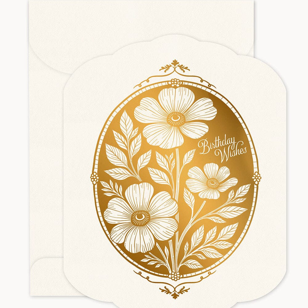 Birthday Wishes Scallop Card - Pure Apotheca