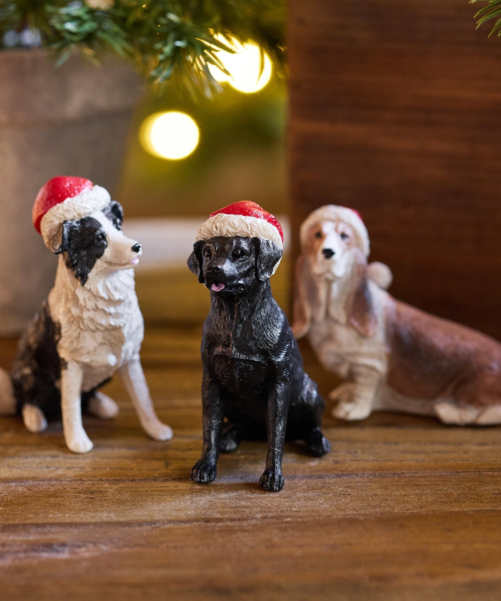Black Dog with Santa Hat - Pure Apotheca
