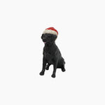 Black Dog with Santa Hat - Pure Apotheca