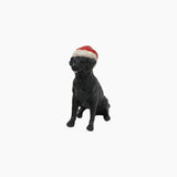 Black Dog with Santa Hat - Pure Apotheca