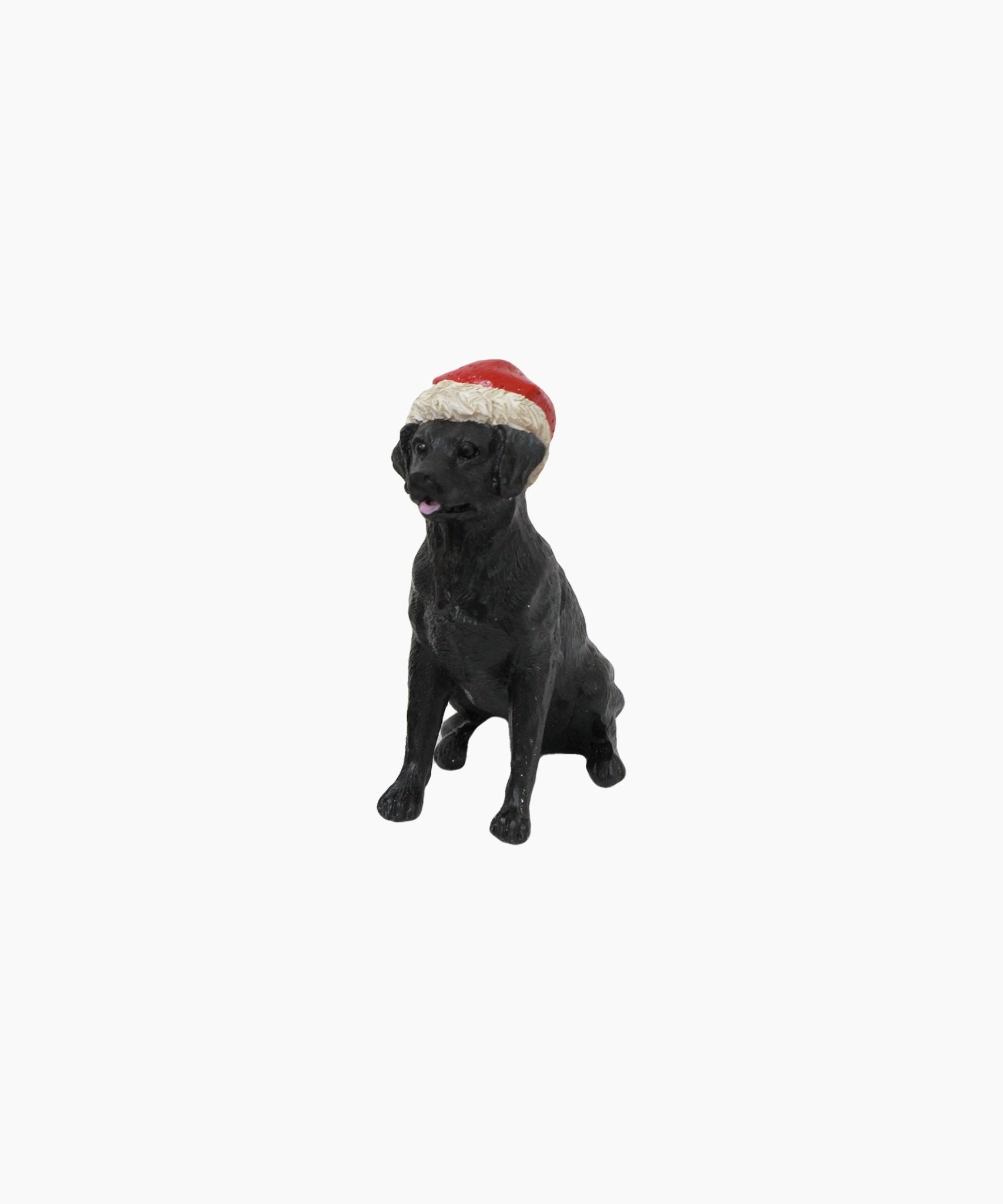 Black Dog with Santa Hat - Pure Apotheca