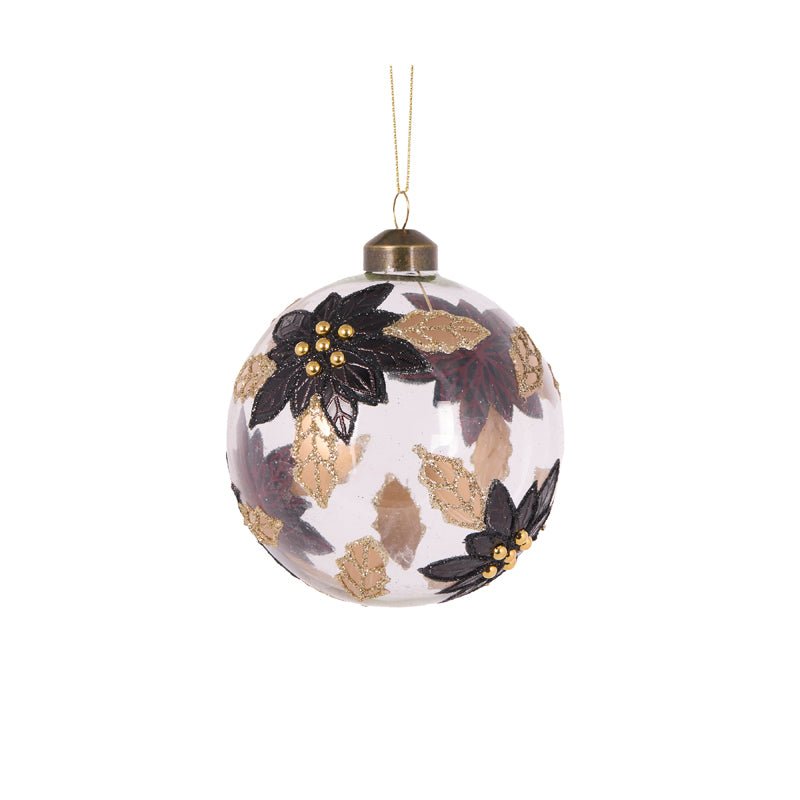 BLACK POINSETTIA BAUBLE - Pure Apotheca