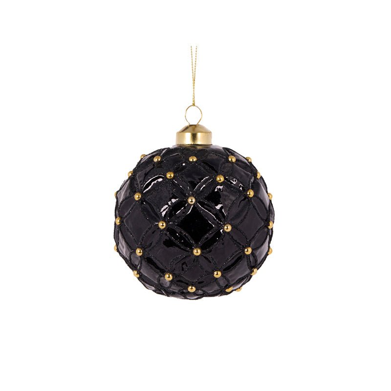 BLACK QUILTED PEARL BAUBLE - Pure Apotheca