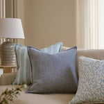 BLAKE SOFT BLUE CUSHION 50CM - Pure Apotheca