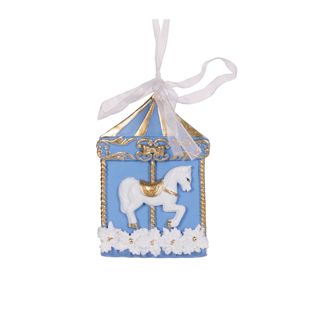 BLUE AND WHITE CAROUSEL ORNAMENT - Pure Apotheca