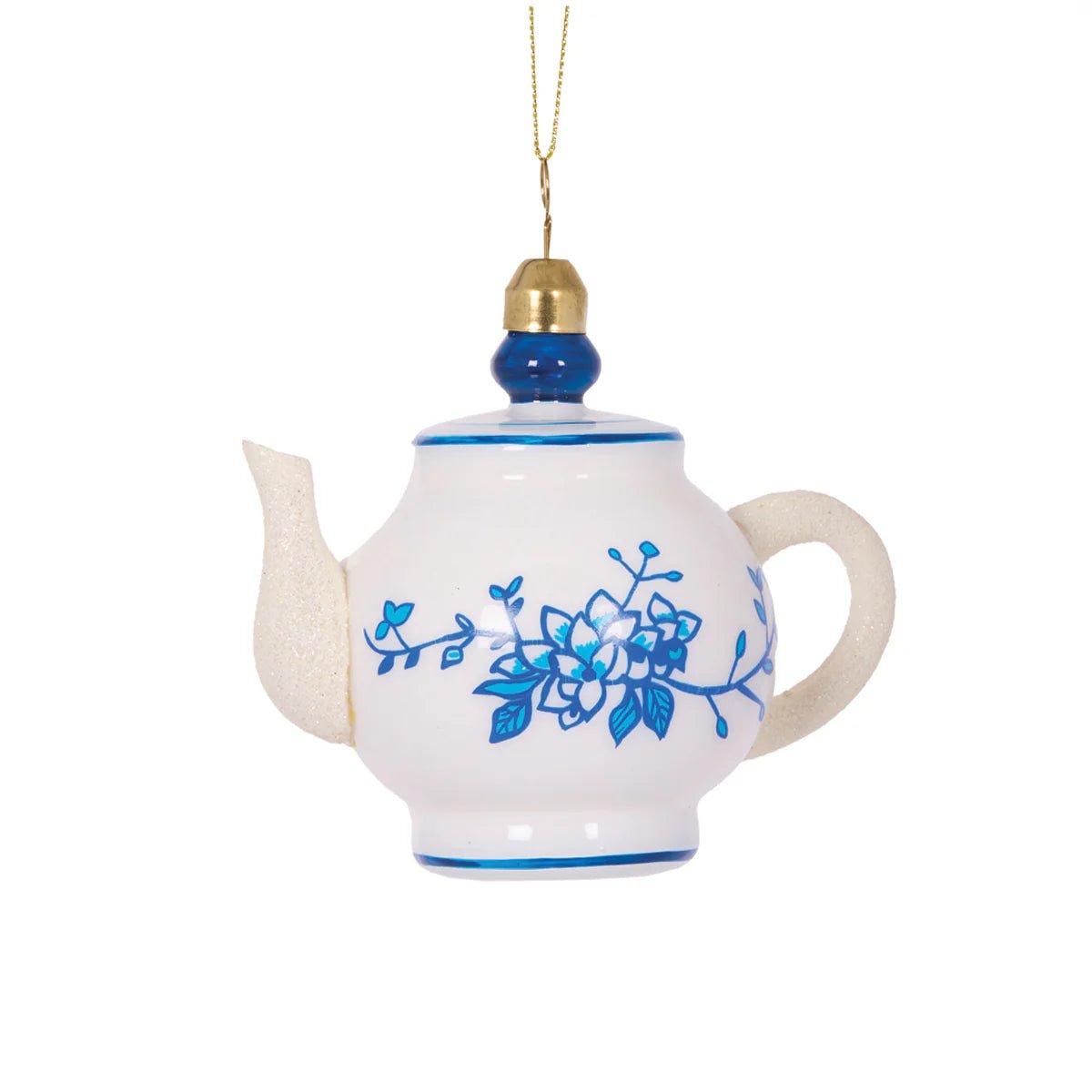 BLUE AND WHITE TEAPOT HANGING - Pure Apotheca